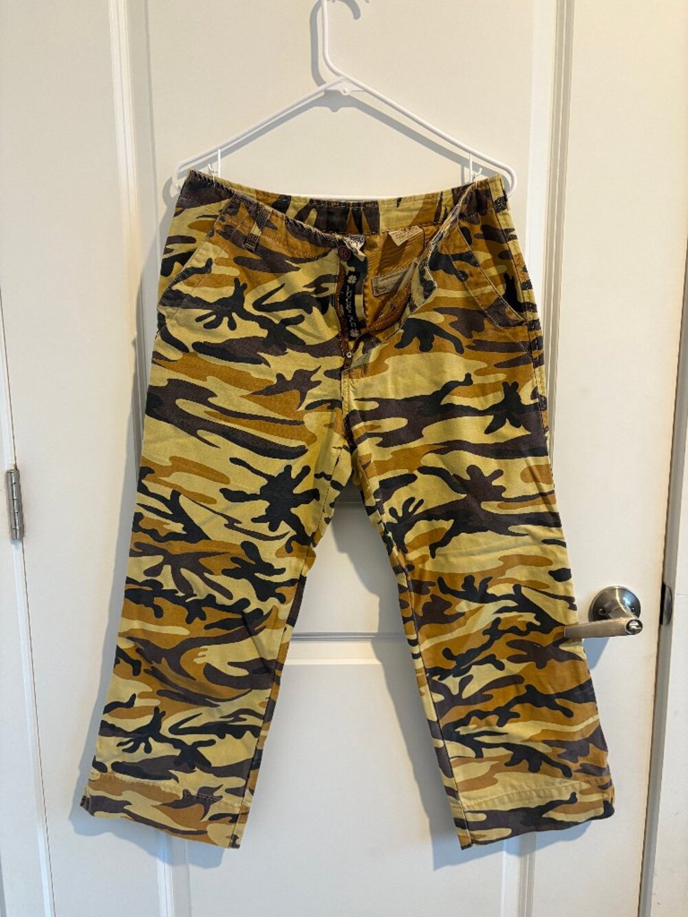 Vintage Lucky Brand Women's 10 Y2K Brown Cargo pants